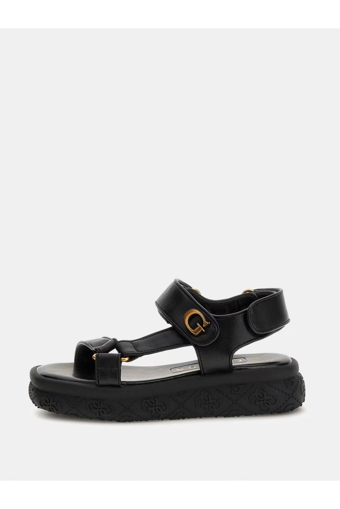 Guess Lanara 4G Logolu Sandalet FLJLANELE03-25 - Siyah