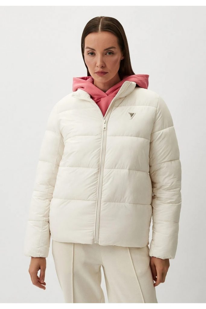 Guess New Claudia Kadın Aktif Mont V4YL03WFUD0-24K - Beyaz