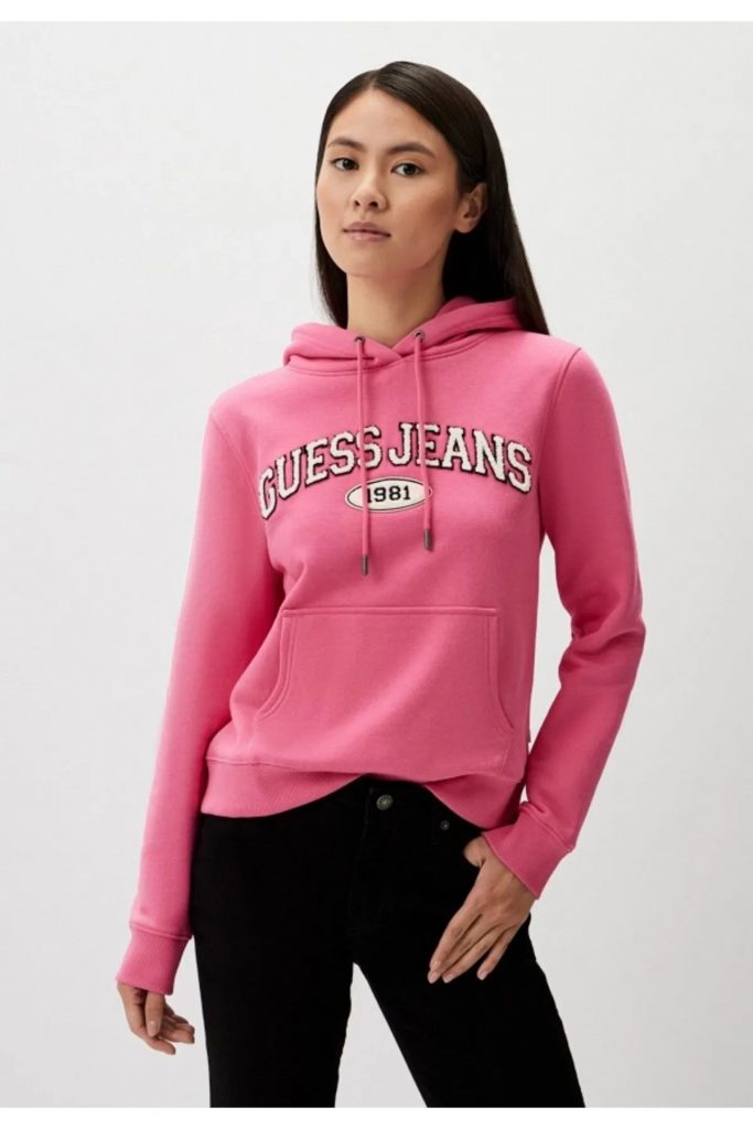 Guess Kadın Sweatshirt  W4YQ09KC811-24K - pembe