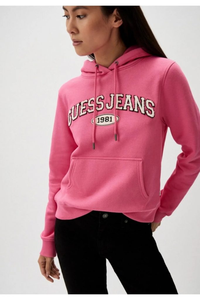 Guess Kadın Sweatshirt  W4YQ09KC811-24K - pembe