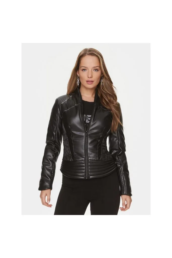 Guess Lea Corset Pu Jacket Kadın Mont W4RL12WFWT0-24K