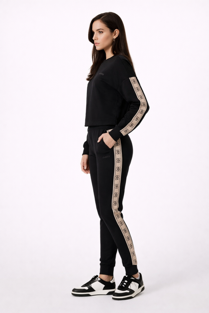 GUESS Brıtney Jogger Kadın Siyah Eşofman Altı V2YB15KB3P2 - Siyah