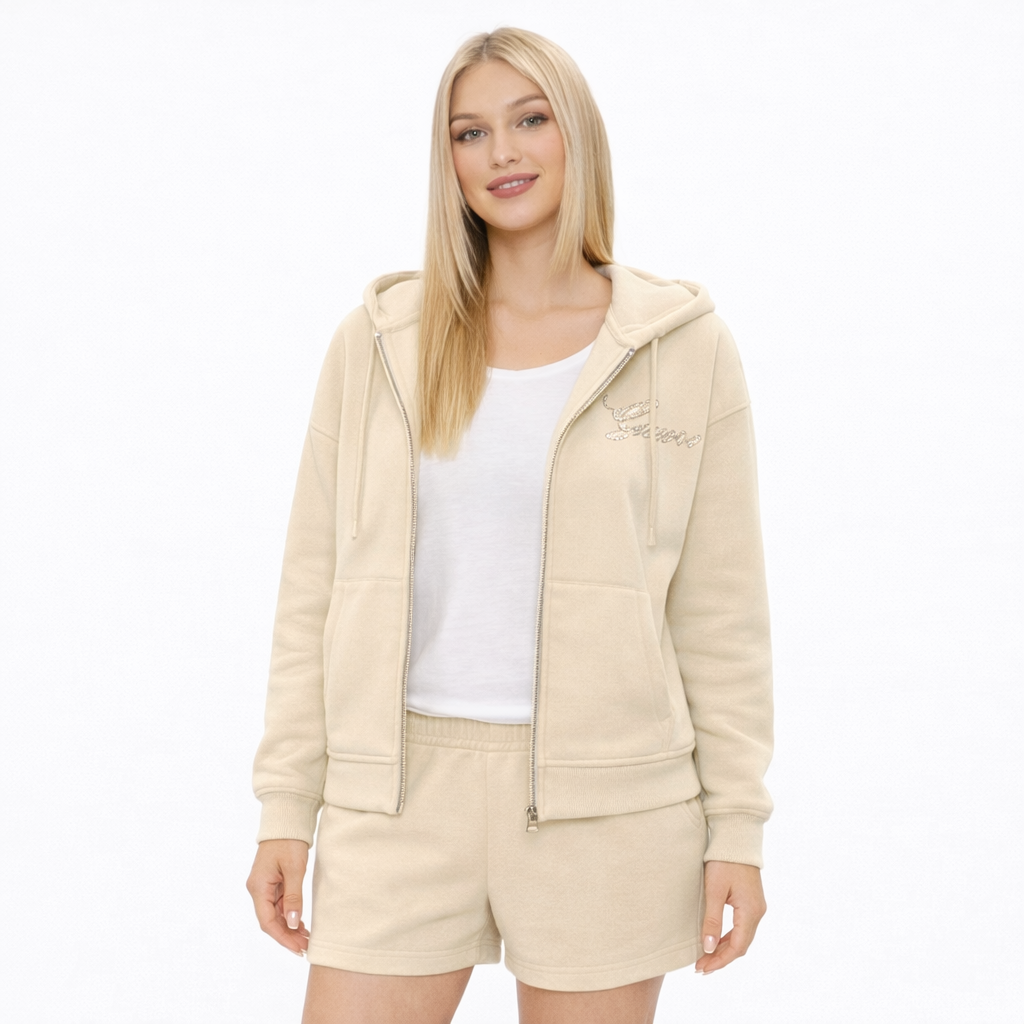 Guess Hood Kadın Sweatshırt - BEJ