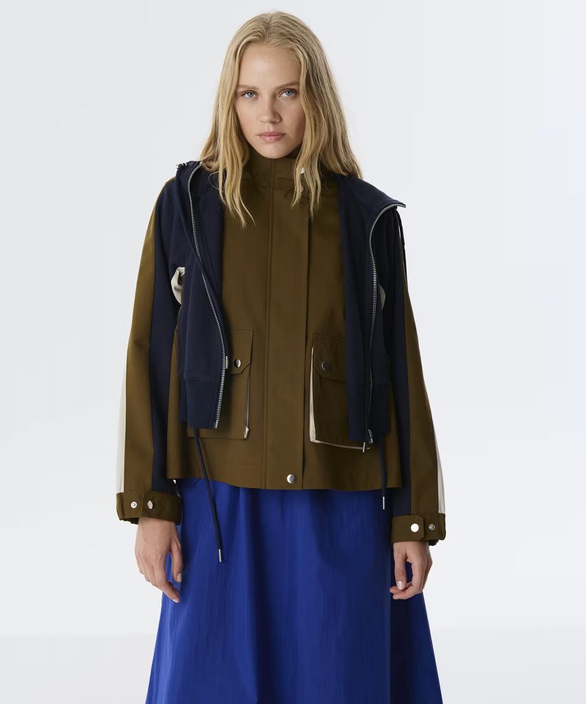 TWIST Çift Parça Görünüm Colorblock Mont TW6250012067 - HAKİ