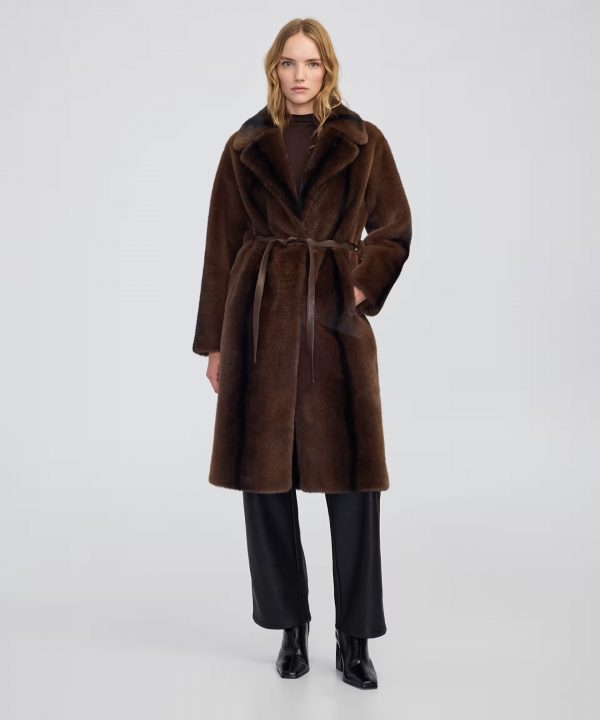 İPEKYOL Kuşaklı suni kürk Kaban IW6250008044