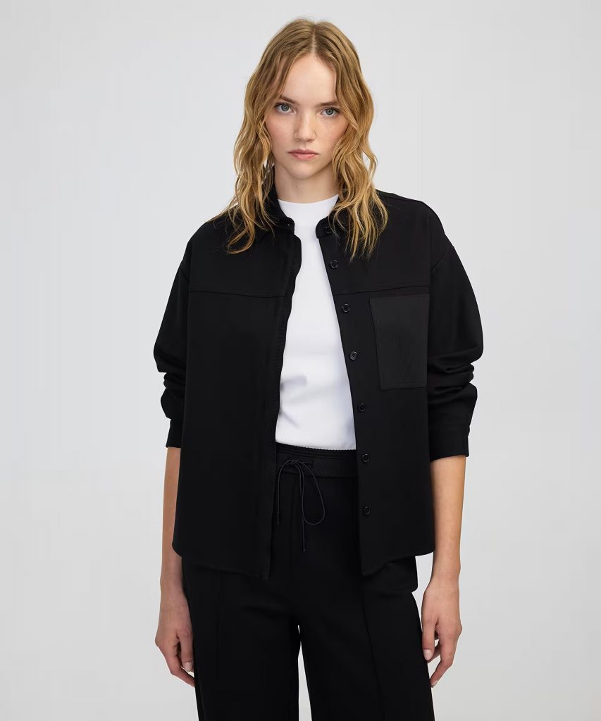 İPEKYOL Triko mix gömlek IW6250025142 - Siyah