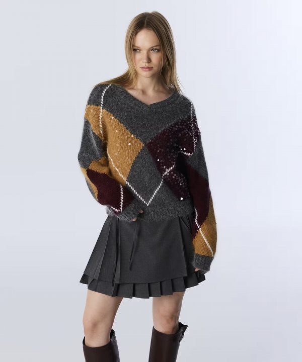 TWIST Payetli Baklava Desen Kazak TW6250050436