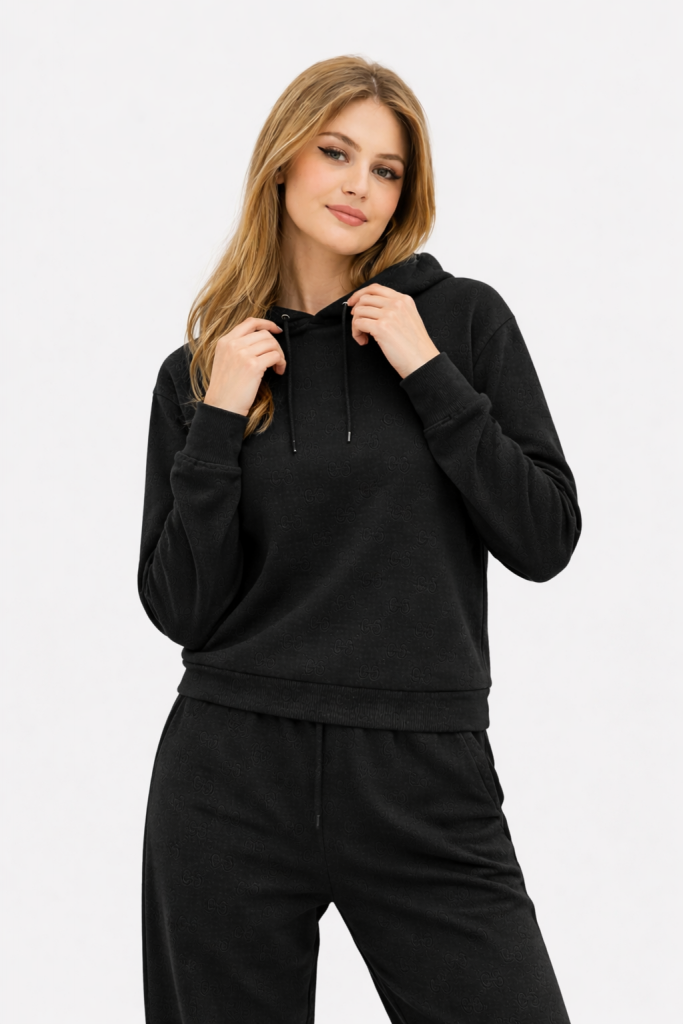 GUESS Peony Kadın Sweatshirt V5YQ04KBSL2 - Siyah