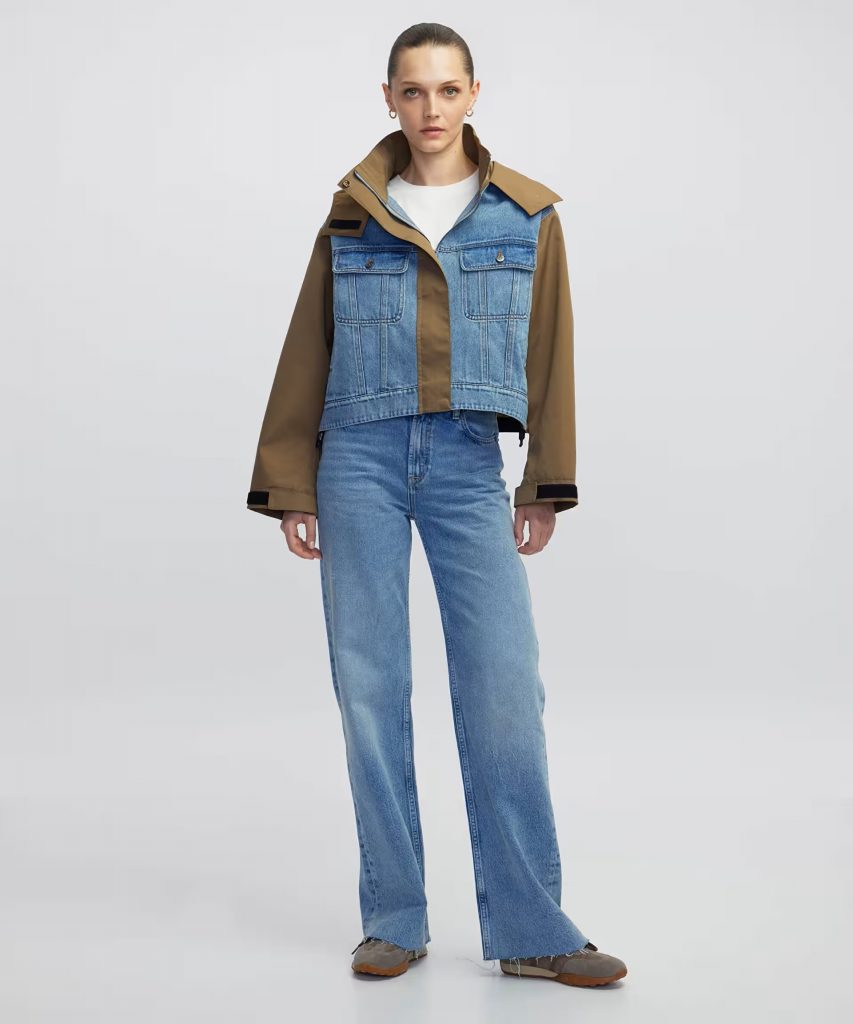 İPEKYOL Denim mix mont IW6250012195 - HAKİ