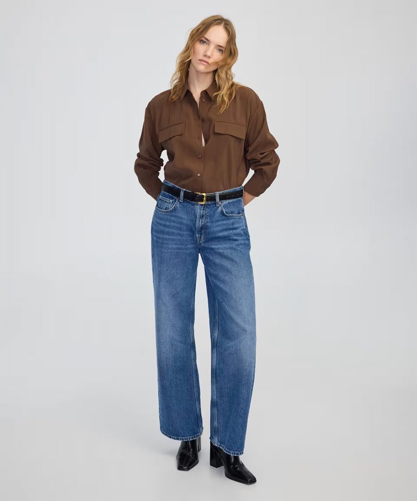 İPEKYOL Cep kapaklı basic gömlek IW6250025143 - kahve