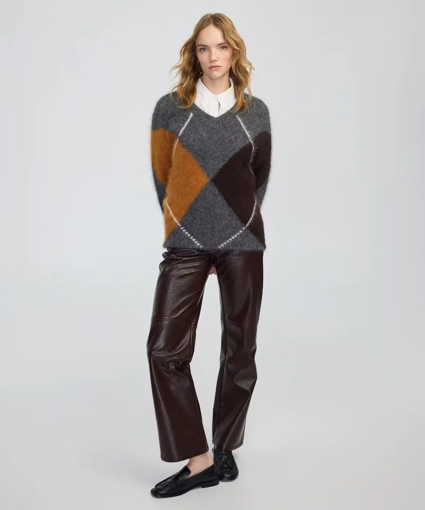 İPEKYOL Baklava desen V yaka kazak IW6250050113