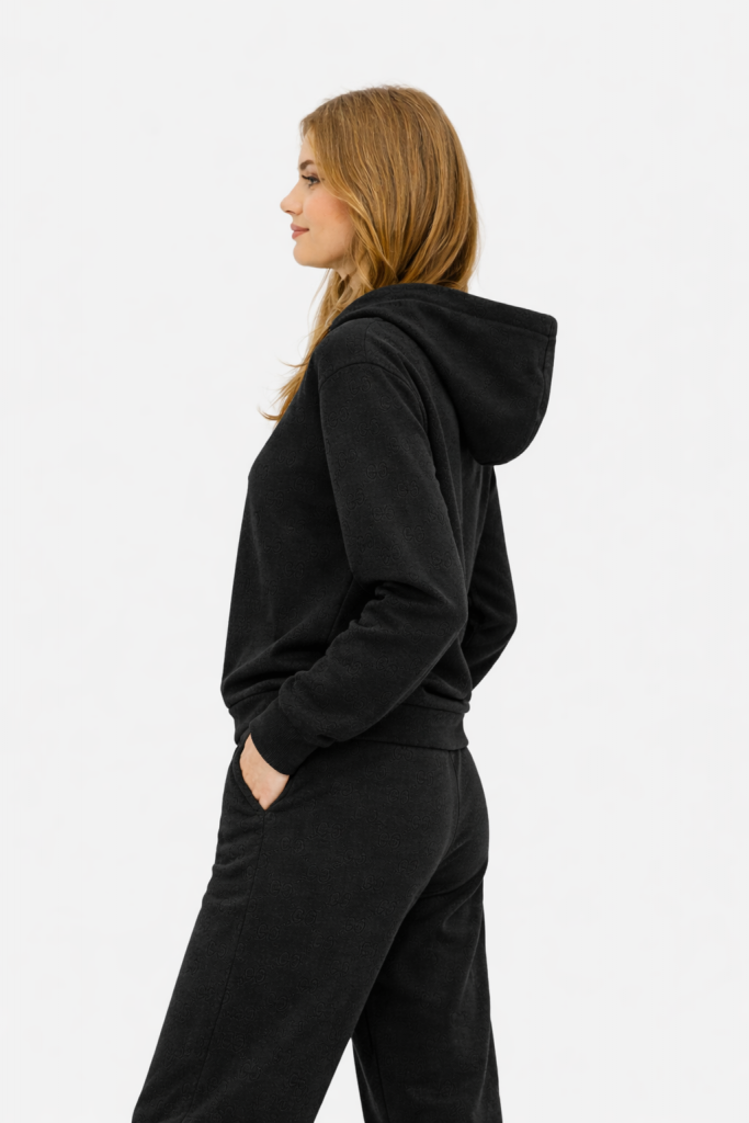 GUESS Peony Kadın Sweatshirt V5YQ04KBSL2 - Siyah