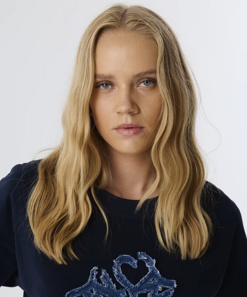 TWIST Denım Aplikeli T-shırt TW6250070066 - Lacivert