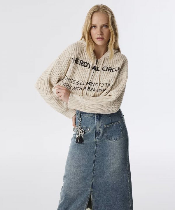 TWİST Slogan Baskılı Crop Hırka TW6250050167