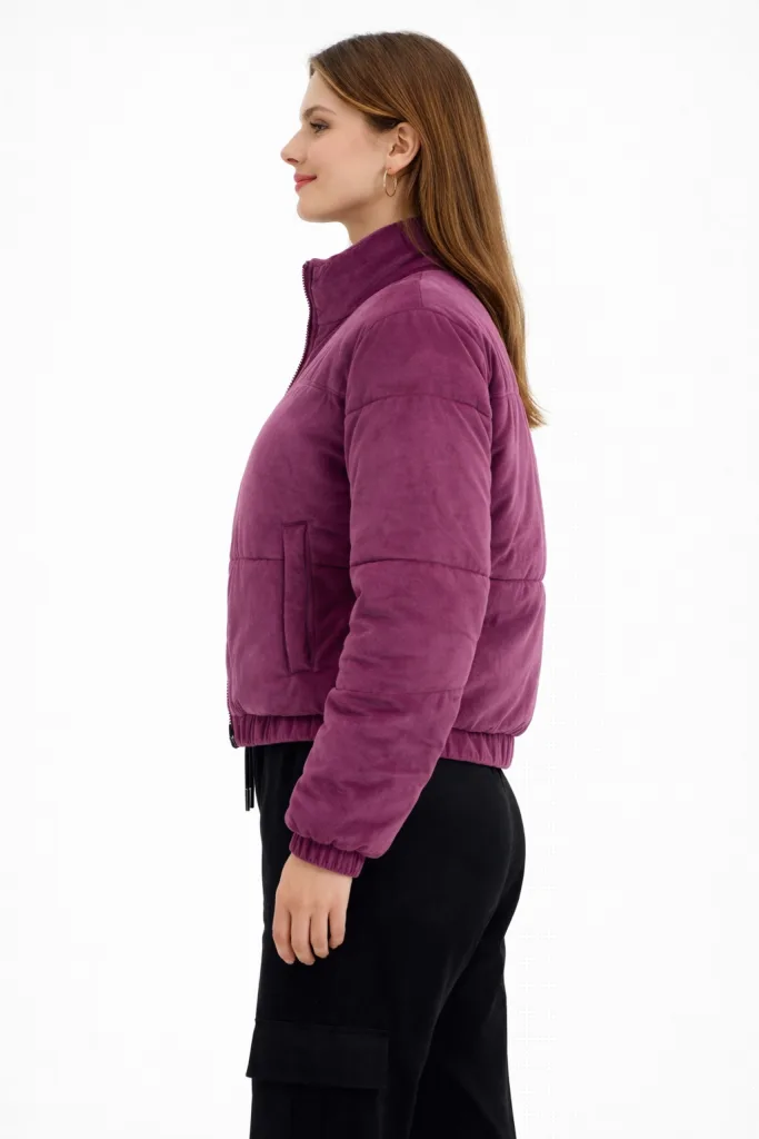 GUESS  Couture Fermuarlı Şişme Mont  V4BL03KBXI2