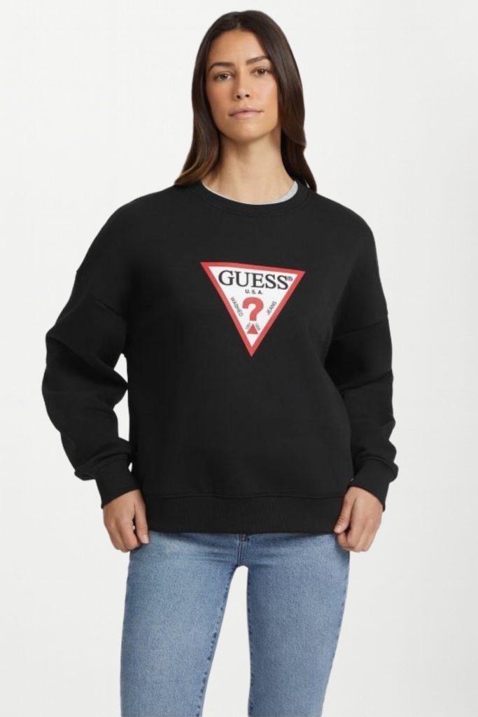 GUESS SWEAT W4YQ00KC811 - Siyah