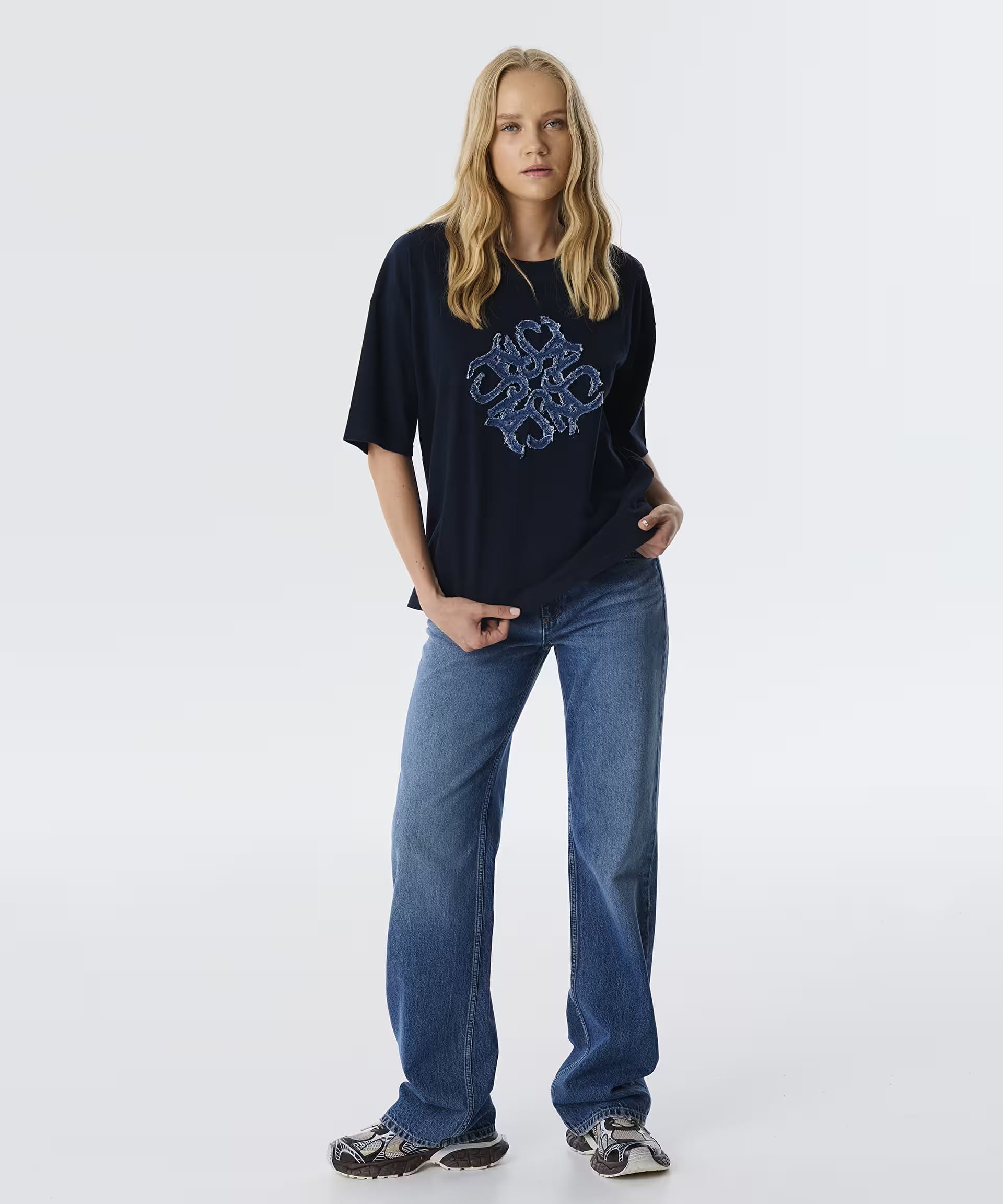 TWIST Denım Aplikeli T-shırt TW6250070066 - Centilmen