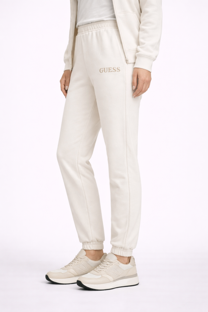 Guess NOÉMIE CUFF LONG Pantolon V4YB04KC3D2-24K - KREM