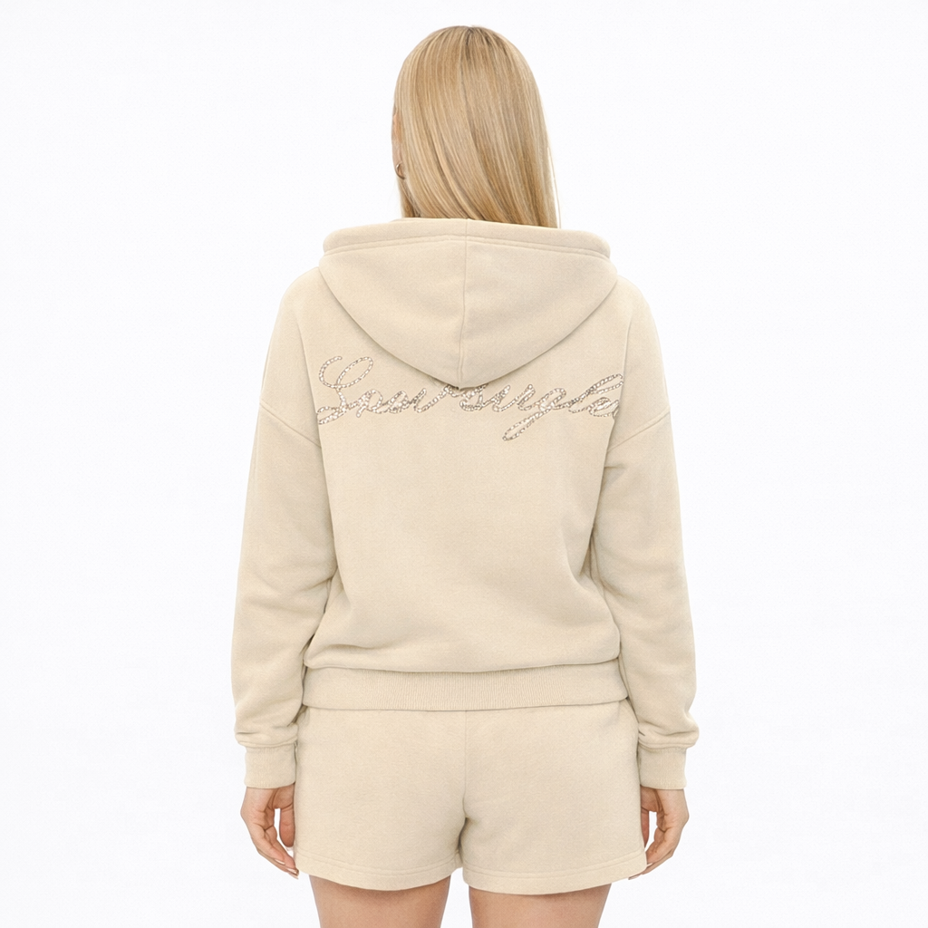 Guess Hood Kadın Sweatshırt - BEJ