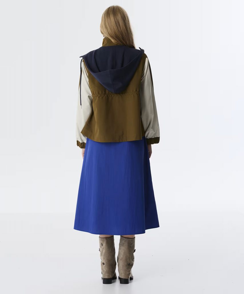 TWIST Çift Parça Görünüm Colorblock Mont TW6250012067 - HAKİ