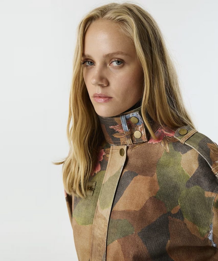 TWIST Çiçek Baskılı Mont TW6250011016 - naturel