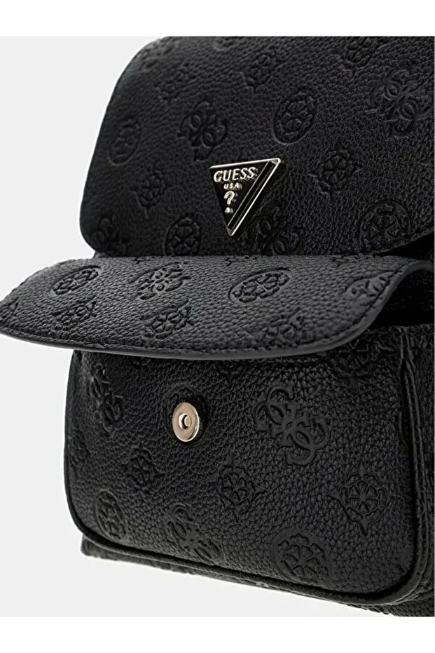 GUESS Kendinden Logolu Sırt Çantası HWPG9349310 - Siyah