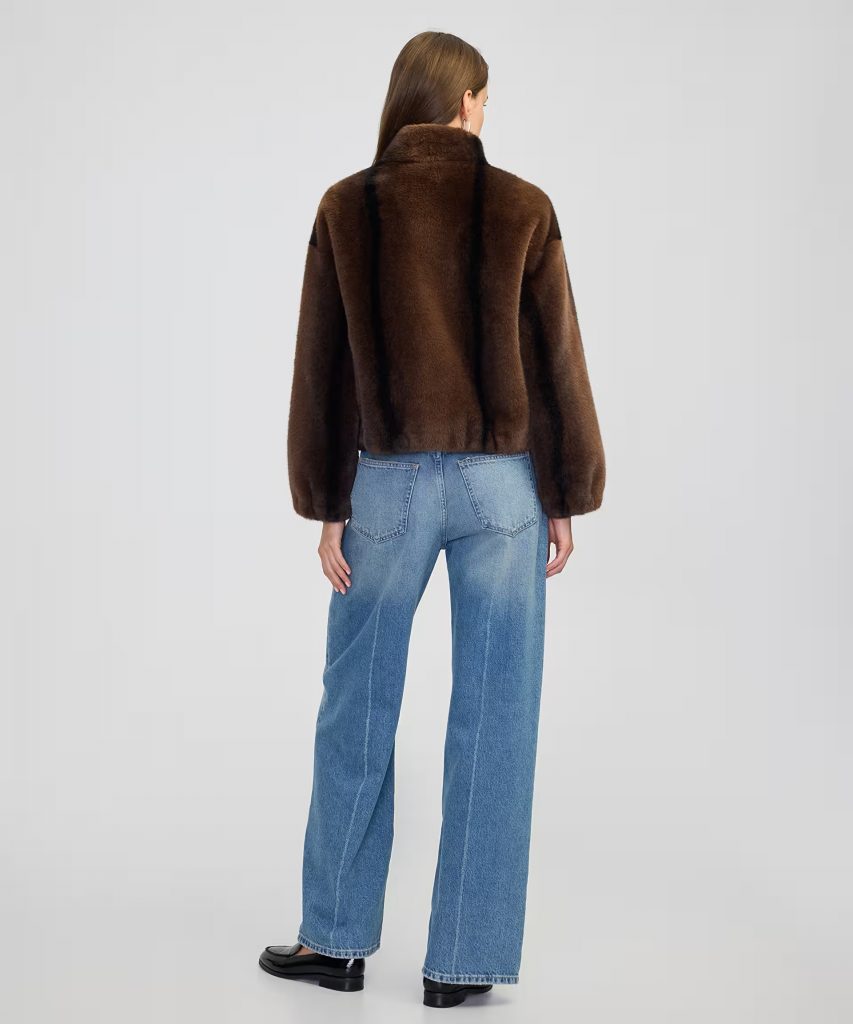 İPEKYOL Dik yakalı suni kürk IW6250012211 - kahve