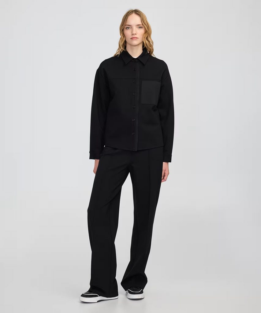 İPEKYOL Triko mix gömlek IW6250025142 - Siyah