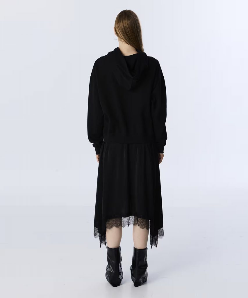 TWIST Çift Parça Görünümlü Elbise TW6250002204 - Siyah