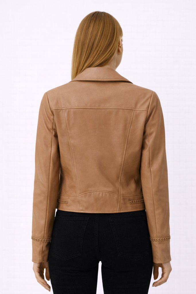 GUESS Kadın Suni Deri Mont  W4YL21WE480 - camel