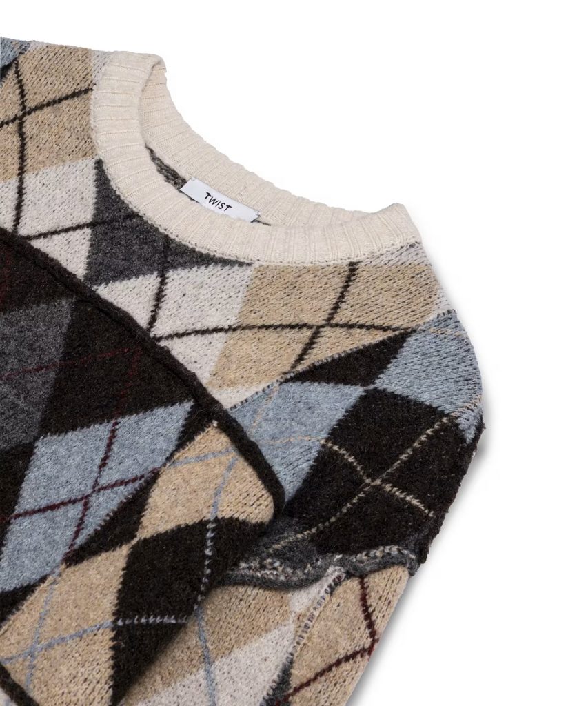 TWIST Baklava Desen Oversıze Kazak TW6250050443 - KREM