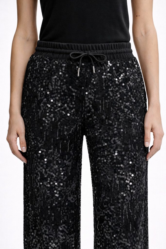 GUESS Payet Detaylı Pantolon V5BB01K1922 - Siyah