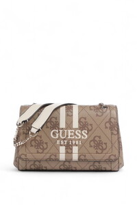 Guess Logo Baskılı Noelle Çapraz Askılı Çanta Hwos9672210 - Latte