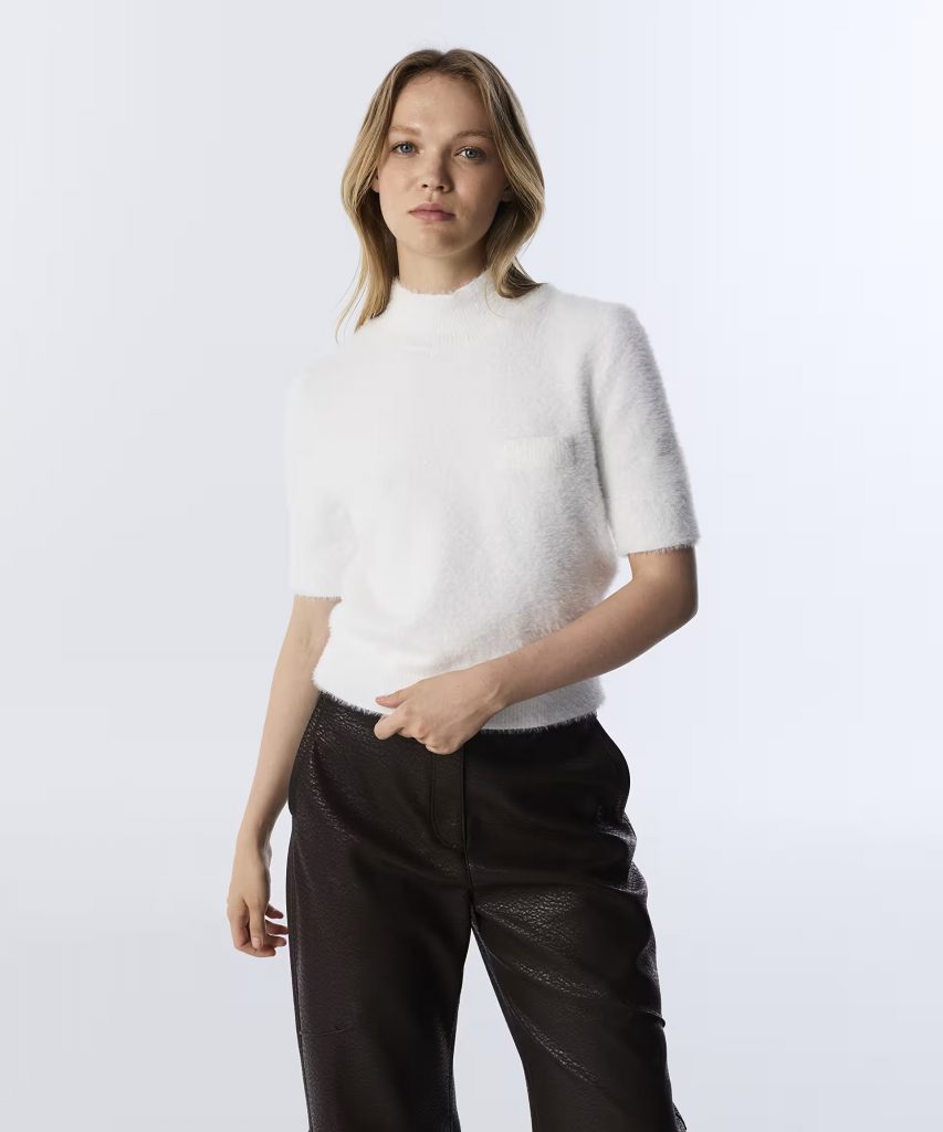 TWIST Dokulıu Yüksek Yaka Triko TW6250050455 - EKRU