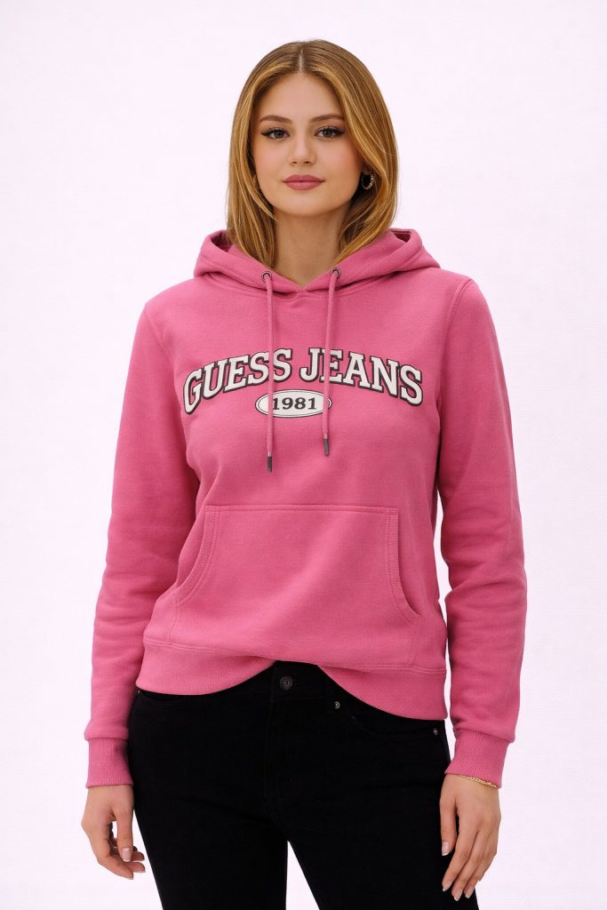 Guess Kadın Sweatshirt  W4YQ09KC811-24K - pembe