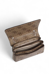 Guess Logo Baskılı Noelle Çapraz Askılı Çanta Hwos9672210 - Latte