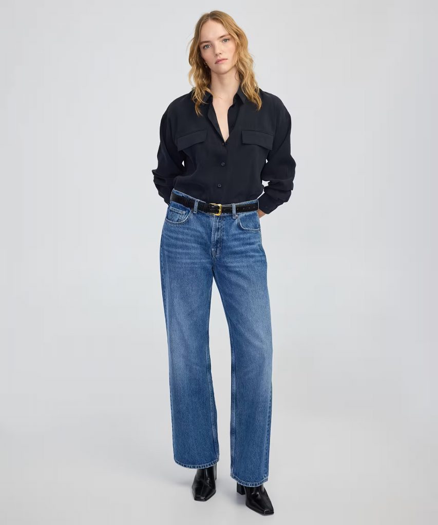 İPEKYOL Cep kapaklı basic gömlek IW6250025143 - Siyah