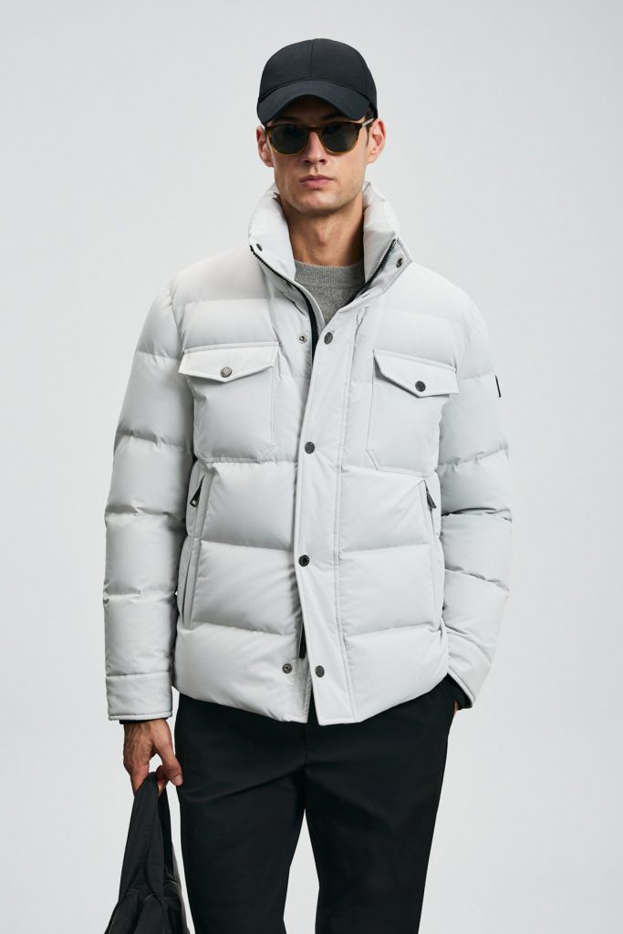 LUFİAN Genıous Kaz Tüyü Erkek Mont 112120258 - GRİ