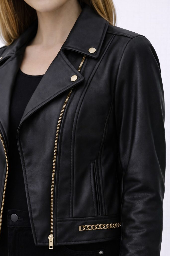 GUESS Kadın Suni Deri Mont  W4YL21WE480 - Siyah