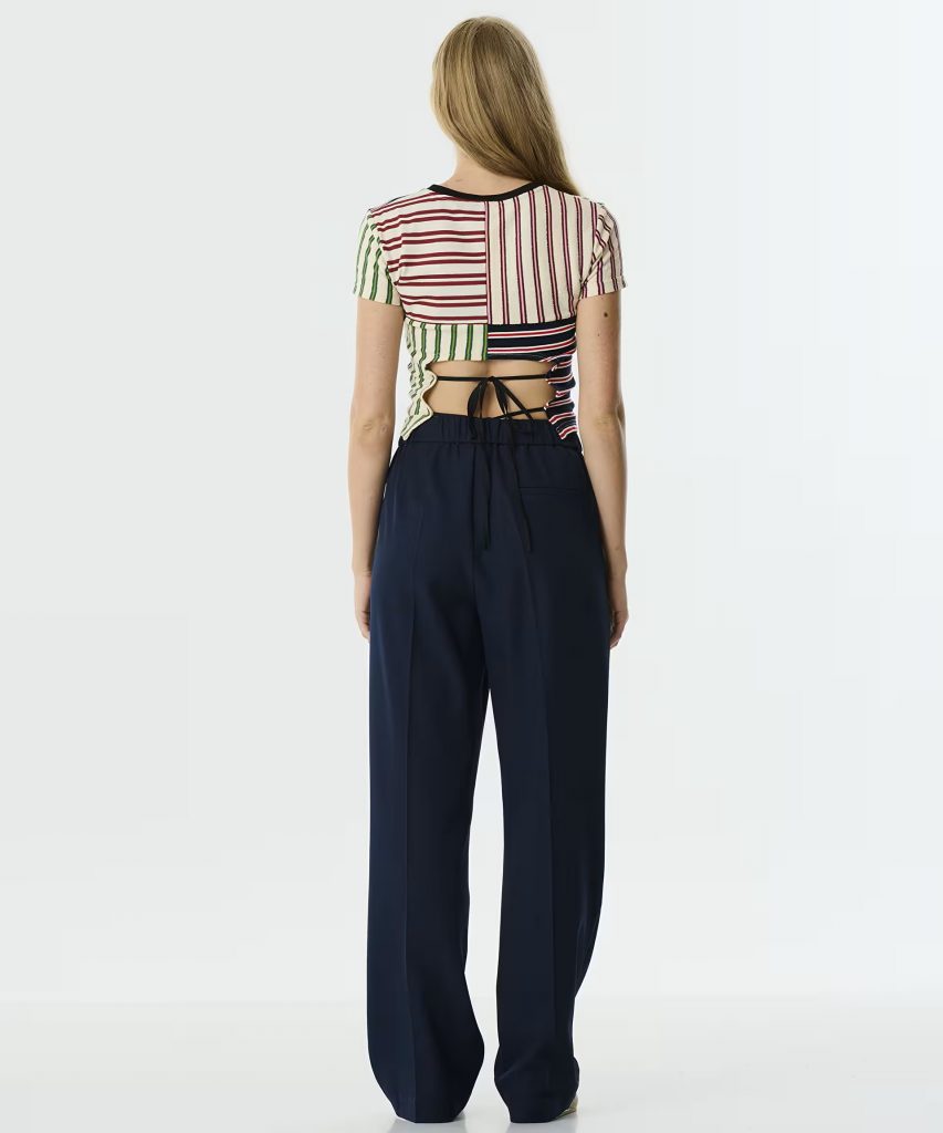 TWIST Kontrast Kordonlu Pantolon TW6250003129 - Lacivert