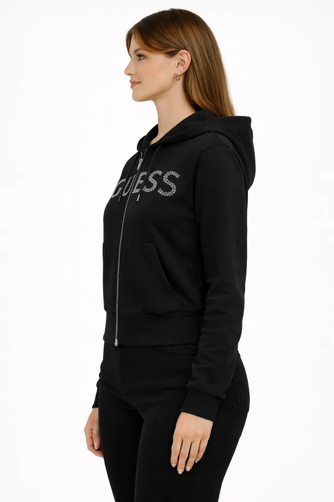 GUESS  Yapay elmas ve logolu kapüşonlu Sweatshirt  V5GQ10KCRP0