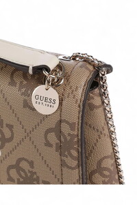 Guess Logo Baskılı Noelle Çapraz Askılı Çanta Hwos9672210 - Latte