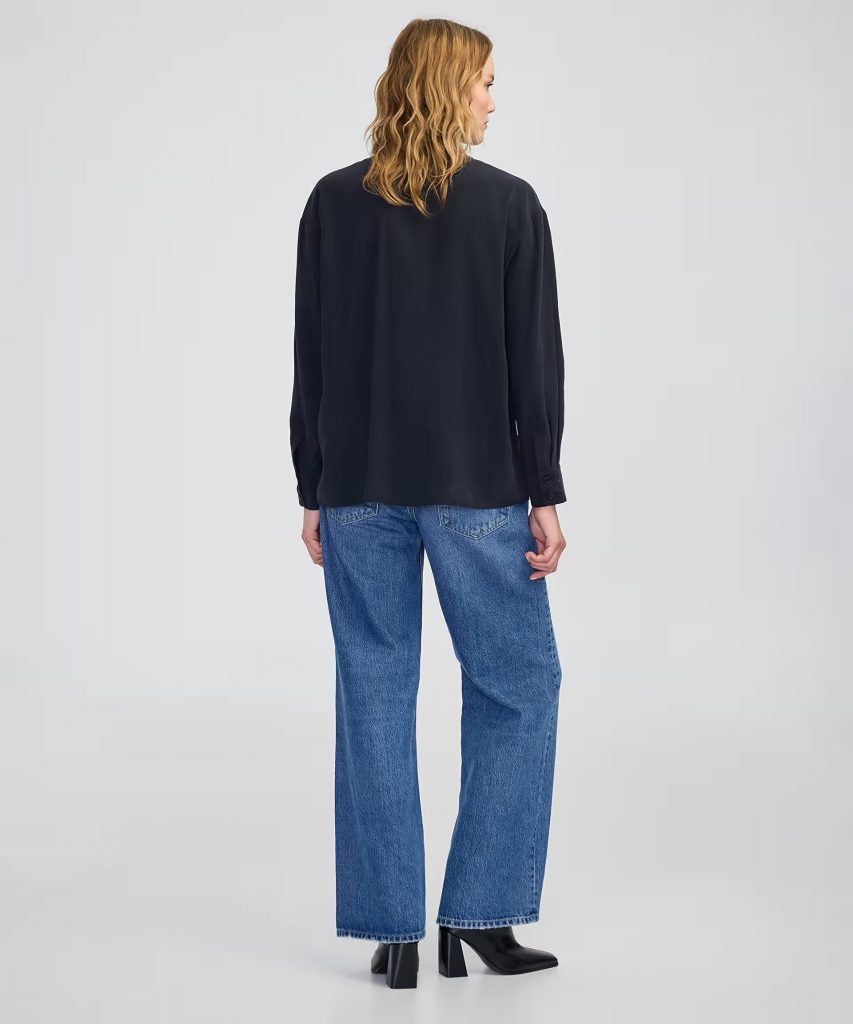 İPEKYOL Cep kapaklı basic gömlek IW6250025143 - Siyah