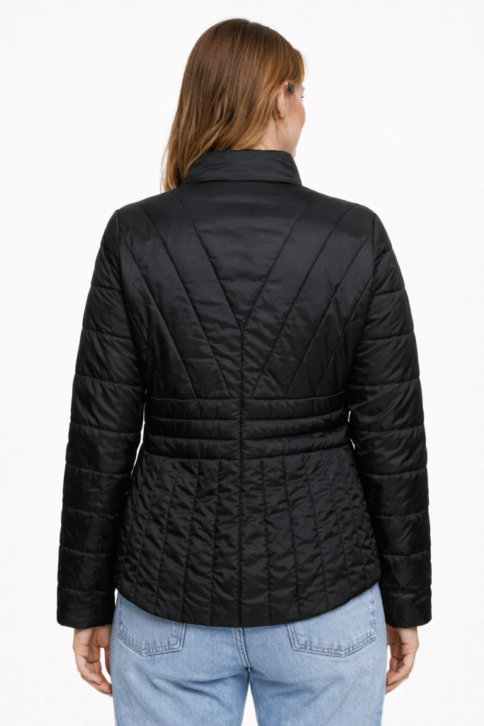 GUESS Dik Yaka Mont W4RL06WFWO2 - Siyah