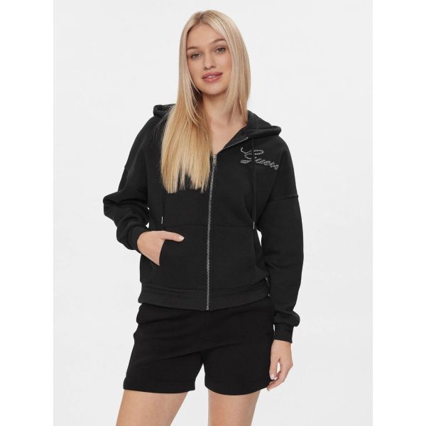 Guess Hood Kadın Sweatshırt - Siyah