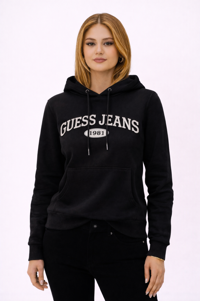 Guess Kadın Sweatshirt  W4YQ09KC811-24K - Siyah