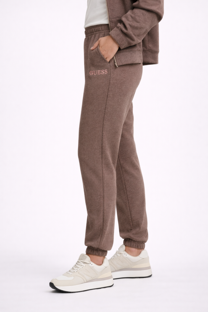 Guess NOÉMIE CUFF LONG Pantolon V4YB04KC3D2-24K - kahve