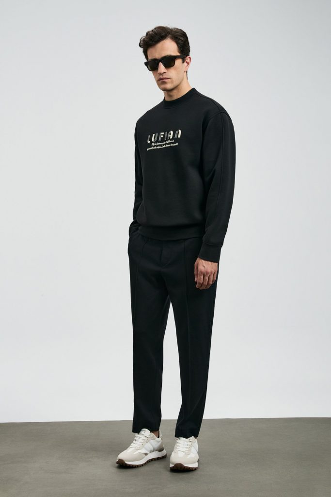 LUFİAN Oracle Erkek Sweatshirt 112030178 - Siyah