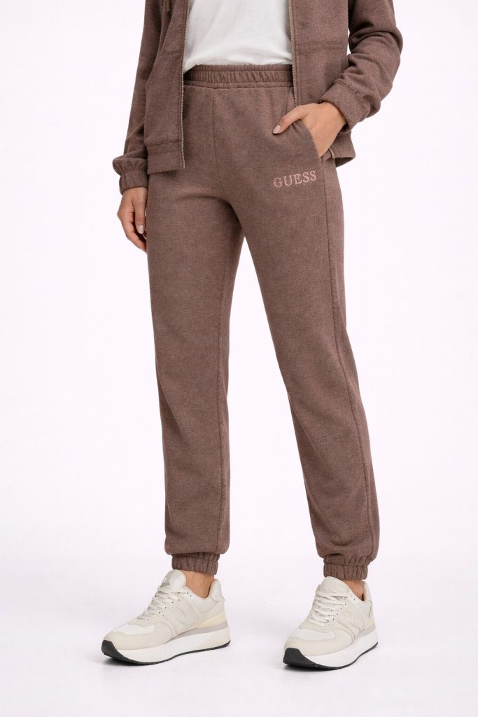 Guess NOÉMIE CUFF LONG Pantolon V4YB04KC3D2-24K - kahve