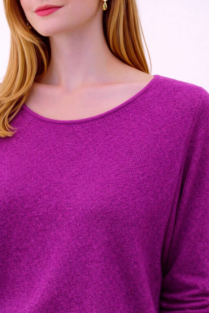 BDK Bisiklet Yaka Triko Kazak 26KRS930 - pembe